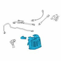 OEM 2018 Chevrolet Cruze Vapor Canister Diagram - 84121856