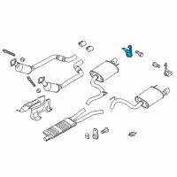 OEM 2020 Ford Mustang Rear Bracket Diagram - JR3Z-5260-A