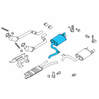 OEM 2015 Ford Mustang Rear Muffler Diagram - FR3Z-5230-LA