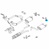 OEM 2021 Ford Mustang Rear Bracket Diagram - JR3Z-5277-A