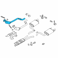OEM 2015 Ford Mustang Catalytic Converter Diagram - FR3Z-5E212-M