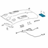 OEM 2017 Toyota Avalon Reading Lamp Assembly Diagram - 81360-06060-A1