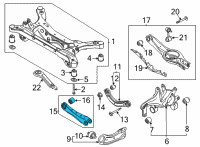OEM 2021 Hyundai Sonata Arm Assembly-RR Assist Diagram - 55250-L1100