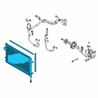 OEM 2022 Hyundai Venue Condenser Assembly-Cooler Diagram - 97606-K2000