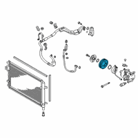 OEM Hyundai Venue PULLEY Assembly-A/CON Compressor Diagram - 97643-K2100
