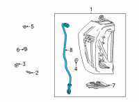 OEM GMC Yukon XL Socket & Wire Diagram - 84548855