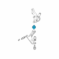 OEM 2004 Hyundai Santa Fe Bush-Front Lower Arm"G" Diagram - 54555-26000