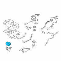 OEM Ford Mustang Fuel Filter Diagram - YF1Z-9155-CA