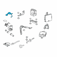 OEM 2018 Lexus RX450hL Tube, Brake ACTUATOR Diagram - 44551-0E010