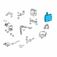 OEM 2019 Lexus RX450hL Computer Assembly, SKID Diagram - 895B0-48430