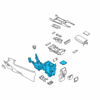 OEM 2017 Ford Escape Console Base Diagram - GJ5Z-78045B30-AB