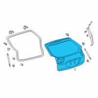 OEM Lexus RX330 Panel Sub-Assy, Back Door Diagram - 67005-0E060