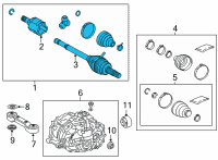 OEM Toyota Venza Axle Assembly Diagram - 42340-0R030