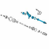 OEM 2015 Acura RLX Shaft Assembly, Half Diagram - 44500-STX-A10