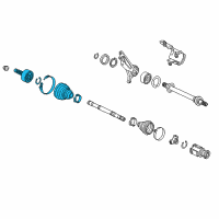 OEM Acura RLX Joint Set, Outboard Diagram - 44014-T2B-A01