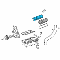 OEM 2017 Chevrolet Camaro INSULATOR ASM-VLV RKR ARM CVR Diagram - 12705388