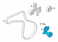 OEM 2022 Hyundai Sonata TENSIONER Assembly-Mechanical Diagram - 25281-2J600