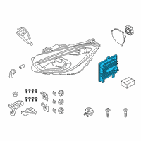 OEM 2020 BMW M760i xDrive Control Unit For Front Light Diagram - 63-11-7-933-362