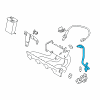 OEM 2003 Chevrolet Tracker Pipe, EGR (On Esn) Diagram - 91176189