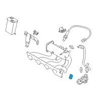 OEM 2002 Chevrolet Tracker Gasket, EGR Valve Diagram - 91177230