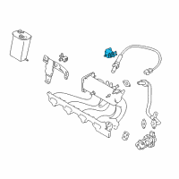 OEM Chevrolet Metro Valve, Evap Emission Canister Purge Thermal Vacuum Diagram - 91173917