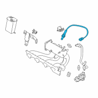 OEM 2000 Chevrolet Tracker Sensor, Heated Oxygen (On Esn) Diagram - 91177407