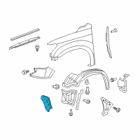 OEM Toyota Tundra Front Shield Diagram - 53895-0C030