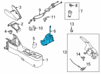 OEM Nissan Versa Cable Control Diagram - 34102-00Q0K