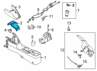 OEM 2021 Nissan Versa Finisher-Console Boot Diagram - 96935-5EF2A