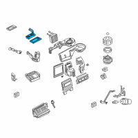 OEM Ford Explorer Heater Core Diagram - H2MZ-18476-Y