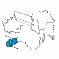 OEM 2018 Jeep Wrangler COMPRESOR-Air Conditioning Diagram - 68245083AA