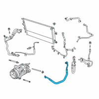 OEM 2021 Jeep Cherokee Line-A/C Suction Diagram - 68260609AA