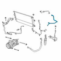 OEM 2019 Jeep Cherokee HOSE/TUBE-Heater Return Diagram - 68403555AB