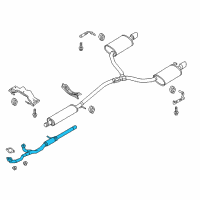 OEM 2014 Ford Police Interceptor Sedan Front Pipe Diagram - DG1Z-5G274-D