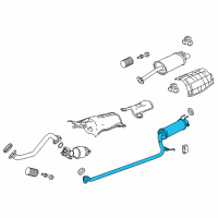 OEM Acura Pipe B, Exhaust Diagram - 18220-TX6-A11