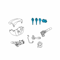 OEM 2010 Scion xB Cylinder & Keys Diagram - 69057-12770
