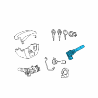 OEM 2014 Scion xD Wiper Switch Diagram - 84652-52300