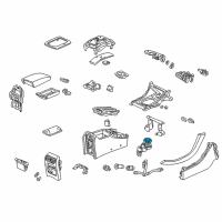 OEM Acura CL Sub-Holder (Graphite Black) Diagram - 77237-SW5-A01ZH