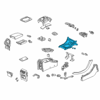 OEM 2001 Acura CL Panel, Console (Chamois Gray No. 3) Diagram - 77297-S0K-A01ZA