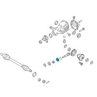 OEM 2010 Hyundai Genesis Bearing-Pinion, Inner Diagram - 53042-3C000