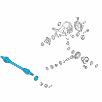 OEM 2013 Hyundai Equus Shaft Assembly-Drive Rear, RH Diagram - 49650-3M300