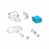 OEM Lexus RX450h Computer, Tire Pressure Monitor Diagram - 89769-48110