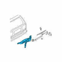 OEM 1996 Nissan Pathfinder Drive Assembly-Rear Window WIPER Diagram - 28700-0W010