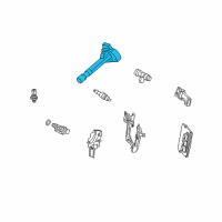 OEM Honda Accord Coil, Plug Hole Diagram - 30520-R70-S01