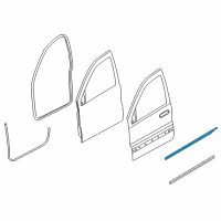 OEM Jeep WEATHERSTRIP-Front Door Diagram - 55394030AG