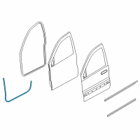 OEM 2008 Jeep Grand Cherokee Seal-Front Door Diagram - 55394043AE