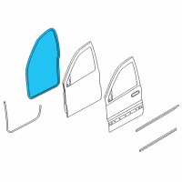 OEM 2007 Jeep Grand Cherokee Seal-Front Door Diagram - 55394040AG