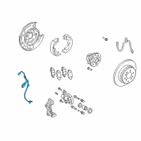 OEM 2009 Toyota Venza Rear Speed Sensor Diagram - 89546-0T011