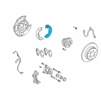 OEM 2005 Toyota Highlander Park Brake Shoes Diagram - 46590-0E010