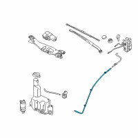 OEM 2015 Hyundai Equus Hose Assembly-Windshield Washer Diagram - 98650-3N000